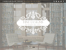 Tablet Screenshot of finedesignsandinteriors.com